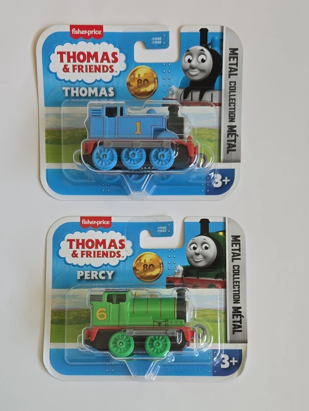 Thomas & Friends Metal Trains Thomas (Blue) & Percy (Green) Pack